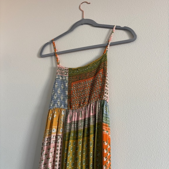 Jen's Pirate Booty Free People Small Smock Wild Side Floral Patchwork Midi Dress - Picture 2 of 12